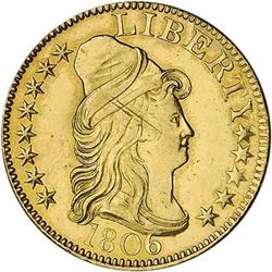 [L#5209] 1806 $5 PT 6 8X5 MS60 lightly cleaned