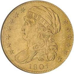 [L#5215] 1807 Bust Left $5 NGC MS61