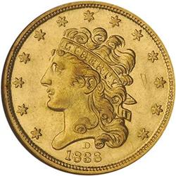 [L#5239] 1838-D $5 NGC AU58