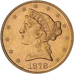 [L#5255] 1878 $5 PCGS MS64