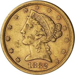 [L#5256] 1882-CC $5 NGC AU55