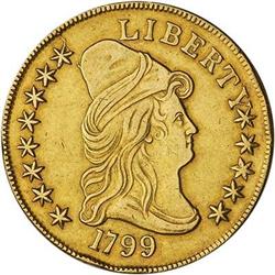[L#5276] 1799 $10 NCS About Uncirculated details scrs
