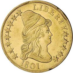 [L#5278] 1801 $10 AU58