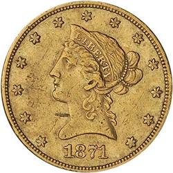 [L#5288] 1871-CC $10 NGC AU53