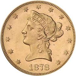 [L#5290] 1878 $10 NGC MS64