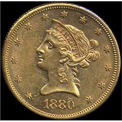 [L#5291] 1880-S $10 AU55