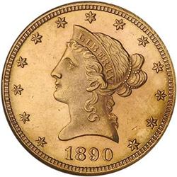 [L#5292] 1890-CC $10 NGC MS62