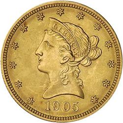 [L#5301] 1905 $10 NGC MS64