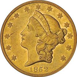[L#5332] 1852-O $20 PCGS AU58