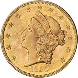 [L#5336] 1854 $20 NGC AU58
