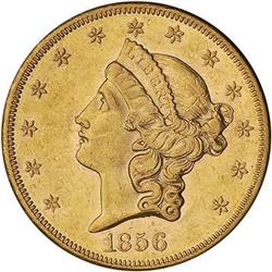 [L#5338] 1856-S $20 NGC AU55