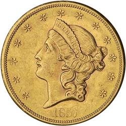 [L#5340] 1857-S $20 NGC AU58