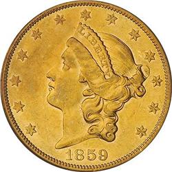 [L#5341] 1859-O $20 PCGS AU50