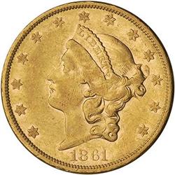 [L#5344] 1861 $20 NGC AU50