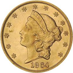 [L#5348] 1864 $20 PCGS MS62