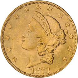 [L#5351] 1873 Open 3 $20 PCGS MS63