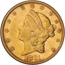 [L#5353] 1874-CC $20 NGC AU50