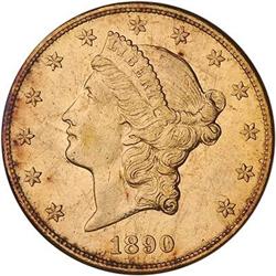 [L#5365] 1890-CC $20 NGC AU53