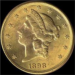 [L#5380] 1898-S $20 AU58