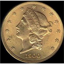 [L#5385] 1900 $20 MS60 rimscuffed