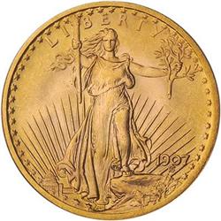 [L#5403] 1907 No Motto $20 PCGS MS66