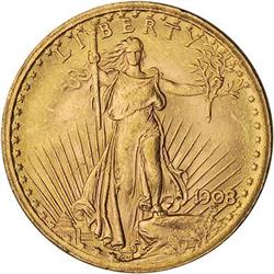 [L#5411] 1908 $20 NGC MS63