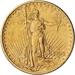 [L#5414] 1908-S $20 NCS Au details, rim filed