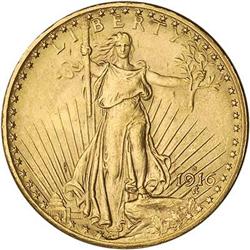 [L#5426] 1916-S $20 NCS Unc details