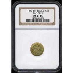 [L#5458] A Bechtler G$1 27G NGC MS61