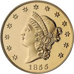 [L#5464] 1855 Kellogg $50 Restrike Proof