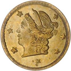 [L#5470] Cal Gold 1868 25c BG806 PCGS MS66