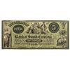 Image 1 : 1858 $5 MERCHANTS BANK OF SOUTH CAROLINA