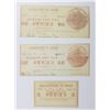 Image 2 : 1862 THREE PIECE LOT BANK OF MONTPELIER, VERMONT