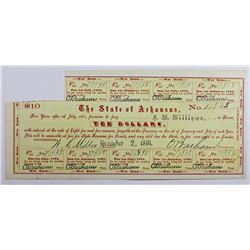 THE STATE OF ARKANSAS $10 WAR BONDS