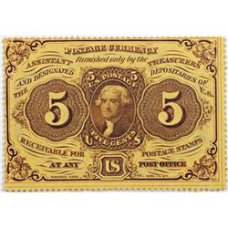 FIVE CENT POSTAGE CURRENCY
