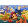 Image 1 : Pino Procopio "IN VIAGGIO CON LEONARDO DA VINCI" Original Serigraph on Cardboard