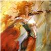 Image 2 : Lena Sotskova, "Firebird" Original Painting, Oil on Canvas. Hand Signed and with COA.