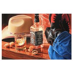 Nobu Haihara, "Kicking Back" Limited Edition Canvas, Signed and with COA.