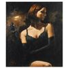 Image 1 : Fabian Perez, "Black Gloves II" Hand Textured Limited Edition Giclee on Canvas. Hand Signed and Numb