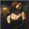 Image 2 : Fabian Perez, "Black Gloves II" Hand Textured Limited Edition Giclee on Canvas. Hand Signed and Numb