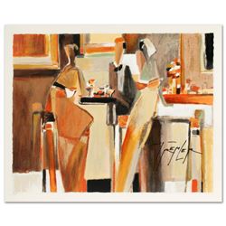 "Bar Scene I" Limited Edition Serigraph by Yuri Tremler, Hand Signed with Certificate of Authenticit