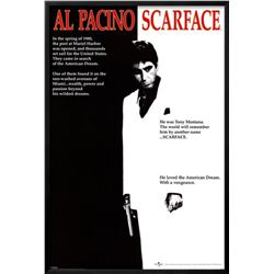 "Scarface" Custom Framed Movie Poster