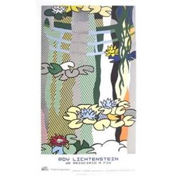 Roy Lichtenstein "Water Lilies with Japanese Bridge" Offset Lithograph