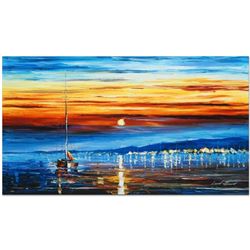 Leonid Afremov "Bright Star" Limited Edition Giclee on Canvas, Numbered and Signed; Certificate of A