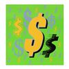 Image 1 : Steve Kaufman (1960-2010), "Dollar Sign State 2" Limited Edition Silkscreen on Canvas, Numbered 8/50