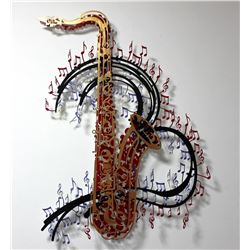 Patricia Govezensky- Original Painting on Cutout Steel "Orchestra"