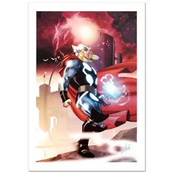 "Thor #615" Limited Edition Giclee on Canvas by Joe Quesada and Marvel Comics. Numbered and Hand Sig