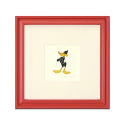 "Daffy Duck (Arms Crossed)" Framed Limited Edition Etching with Hand-Tinted Color and Numbered.