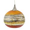 Image 1 : "Strata Series Hanging Lamp" Hand Blown Glass Sculpture, Hand Signed by GartnerBlade Glass.
