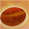 Image 3 : "Strata Series Hanging Lamp" Hand Blown Glass Sculpture, Hand Signed by GartnerBlade Glass.